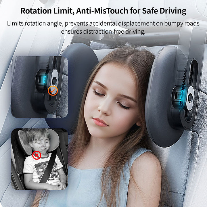 Road trip essential: Unisex car headrest neck support pillow, ensures comfort during long journeys