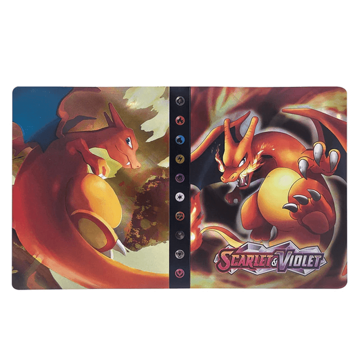 Trading card collector binder, perfect for 240 game cards & hobby organization.