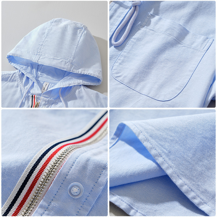 Unisex Chelsea lightweight casual zip hoodie shirt modeled for a relaxed, modern everyday look.