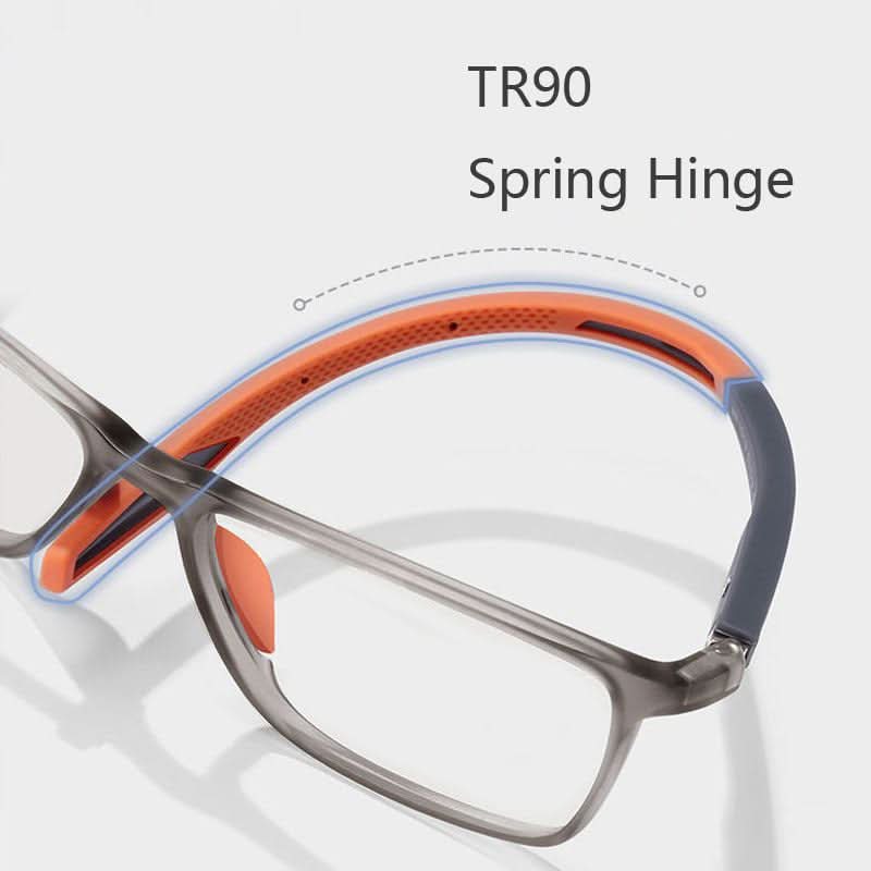 Stylish ClarityFlex vision aid glasses, designed for clear near vision, book reading & computer use.