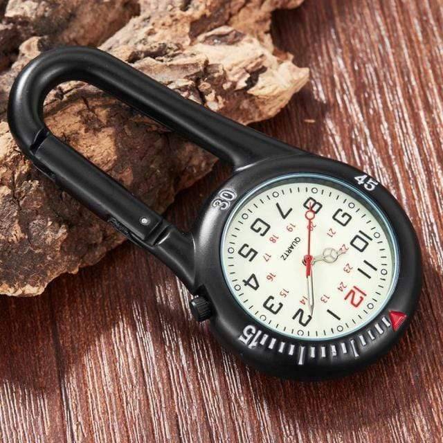 Clip-on quartz pocket watch, a practical and stylish addition to any outdoor or survival gear