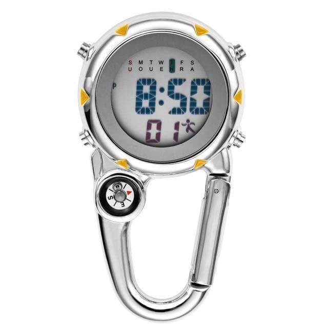 Compact and lightweight carabiner watch, perfect for hikers, campers, and outdoor adventurers