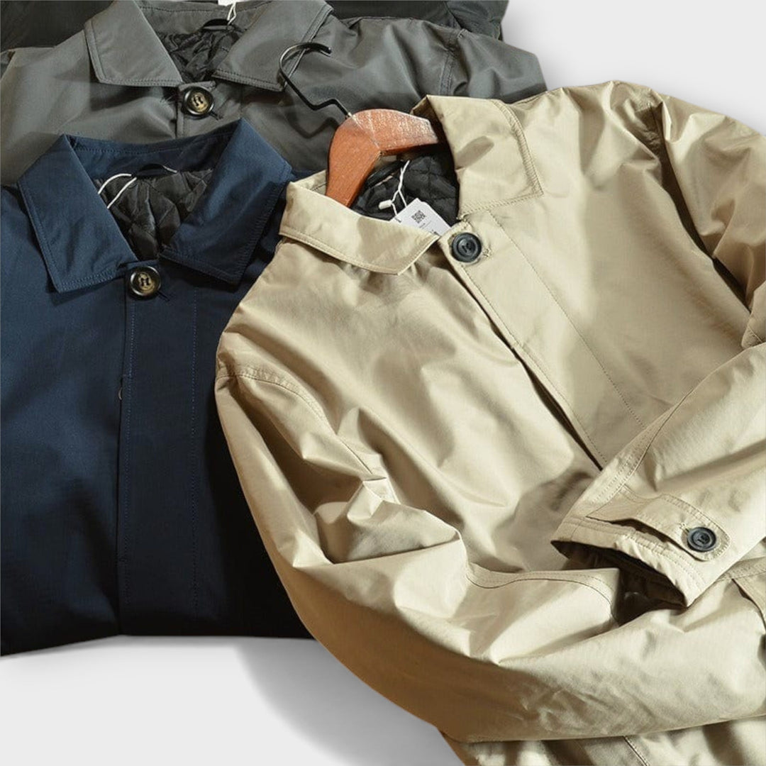 Unisex all-weather coat for ultimate protection. Windproof, rainproof & warm for coastal adventures.
