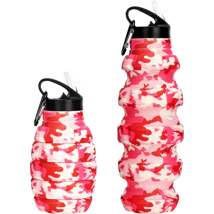 Essential eco-friendly 575ml reusable silicone bottle, ideal for active lifestyles.