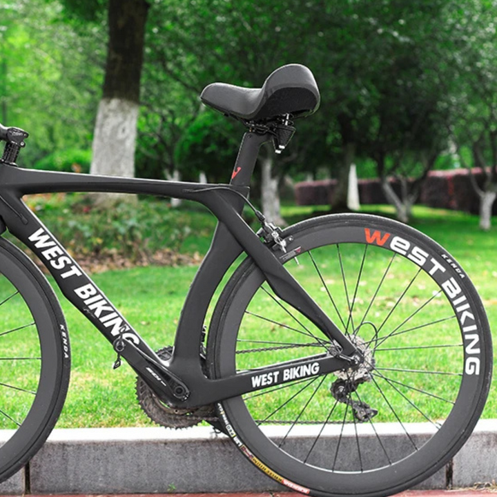 Unisex bike saddle designed for comfort and durability, essential bicycle seat part