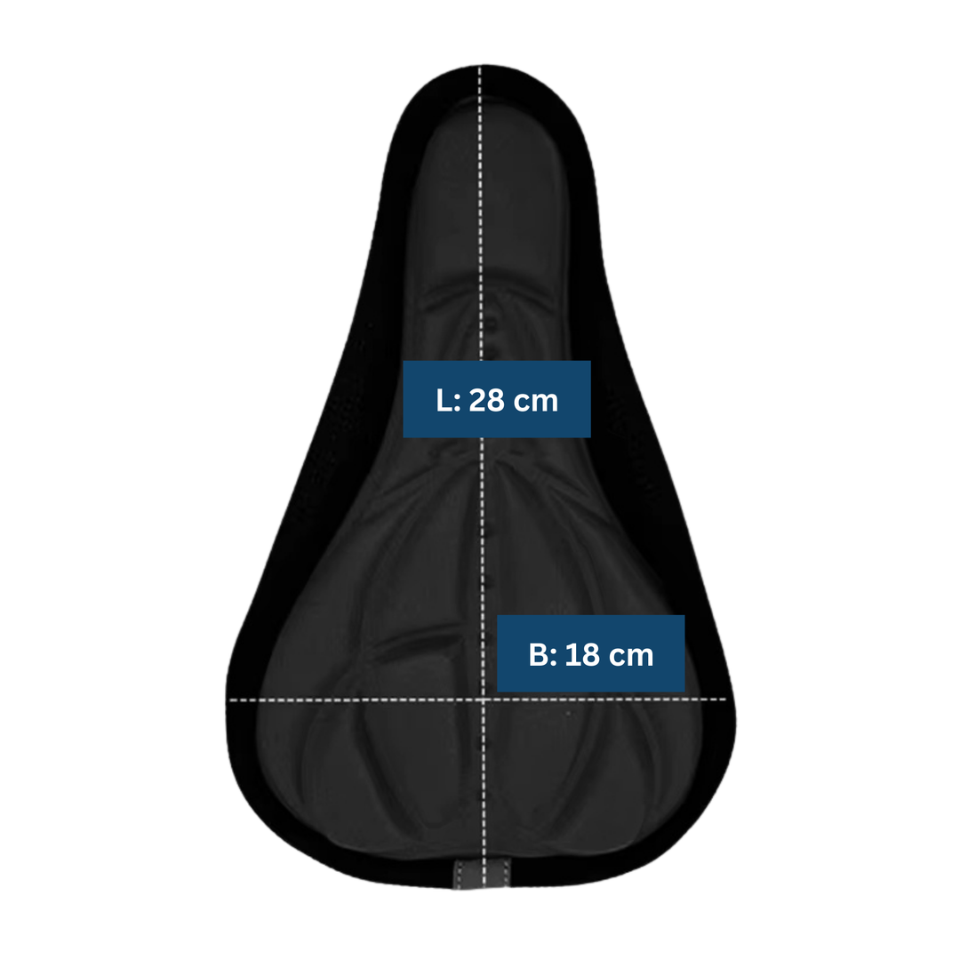 Outdoor cycling comfort with ComfyRide unisex saddle cover and cushion