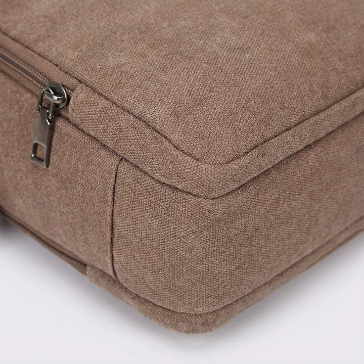 CarryLite compact canvas crossbody shoulder bag, ideal for everyday essentials. Unisex & durable design.