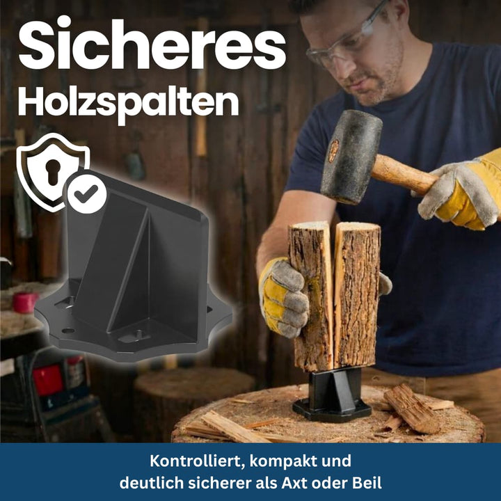 Durable kindling splitter, a simple wood splitting tool for fireplace accessories and camping