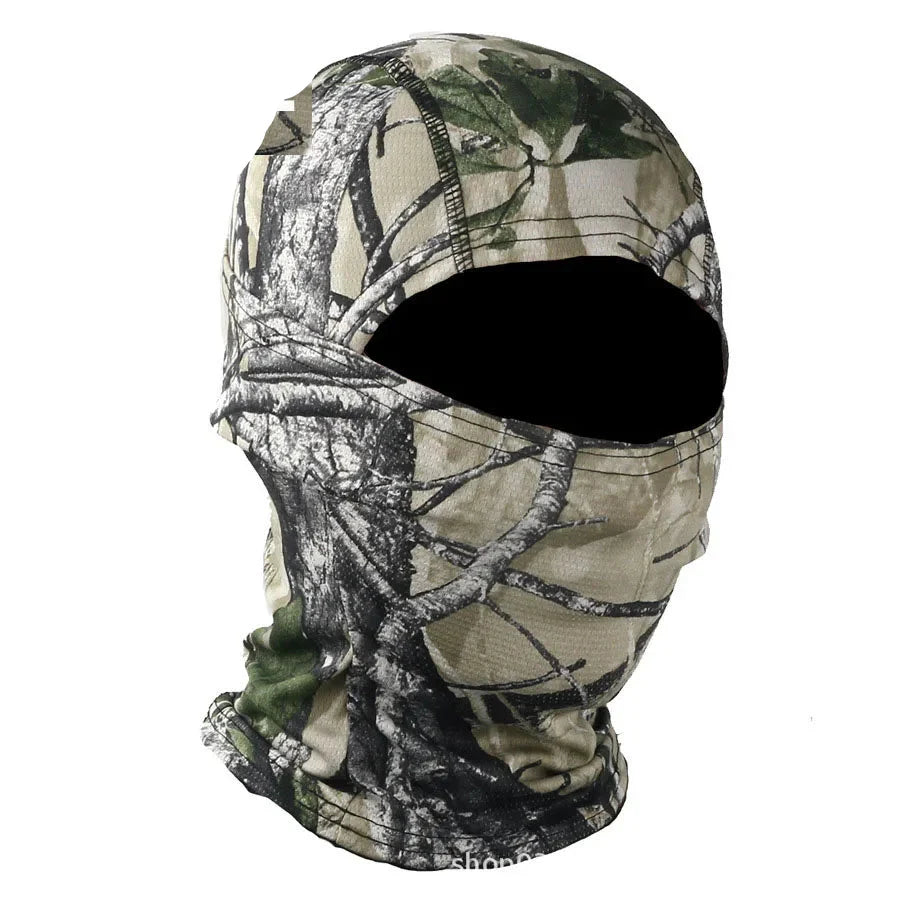 Military-grade camouflage balaclava, breathable and comfortable for all-season use