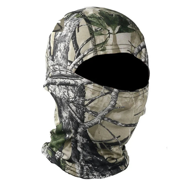 Military-grade camouflage balaclava, breathable and comfortable for all-season use