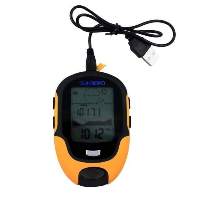 Durable digital altimeter, barometer, compass, thermometer for outdoor survival