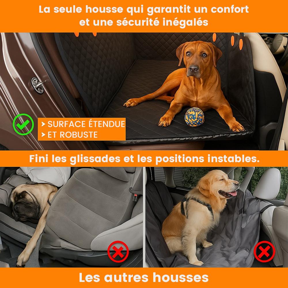 Durable, easy-clean pet hammock and car seat cover. Protects back seats from dogs, waterproof design.