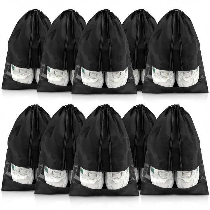 Practical unisex drawstring shoe storage bags. Keep your shoes separate & protected while traveling, dustproof.