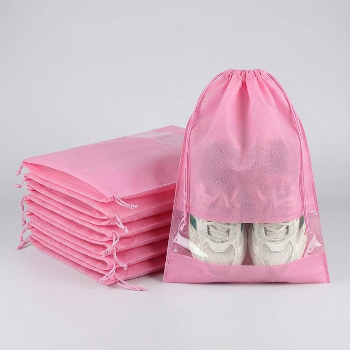 Smart travel accessory: unisex drawstring shoe storage bags. Perfect for luggage organization, waterproof & dustproof.