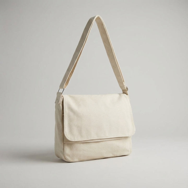 Rugged unisex canvas shoulder bag, built for durability & daily carry. Perfect as a messenger or crossbody bag.