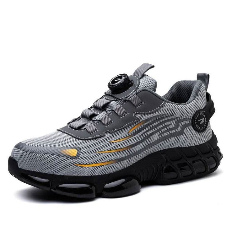 Unisex comfort work safety shoes, durable, protective gear, foot support.
