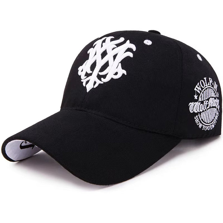 Unisex embroidered baseball cap, ideal streetwear accessory, adjustable for comfort and style.