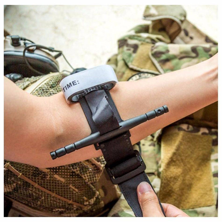 Unisex emergency first aid tactical tourniquet for effective bleeding control in survival and outdoor gear.