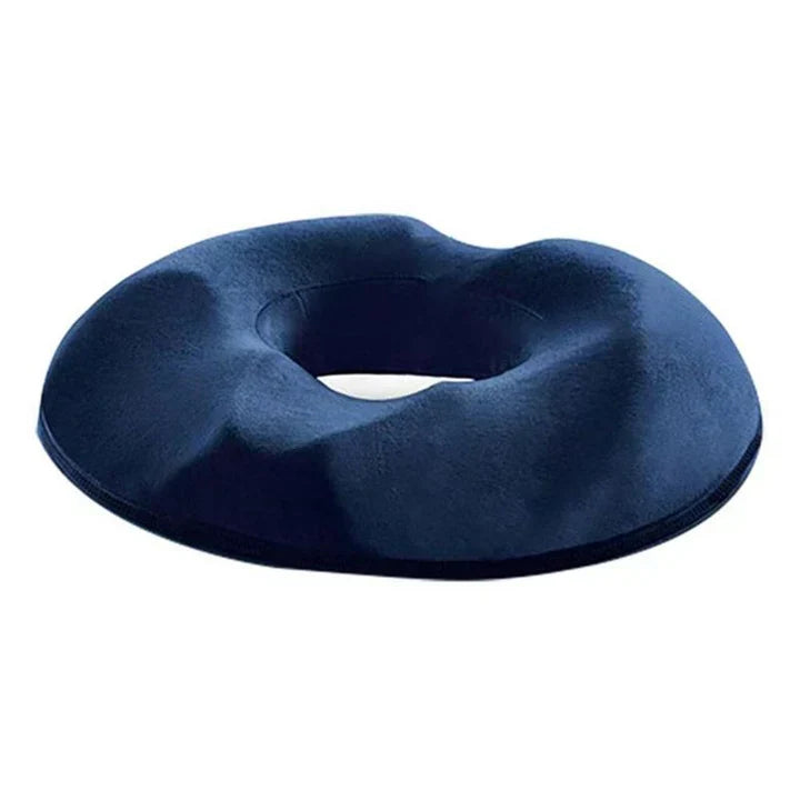 Unisex posture support donut seat cushion, ergonomic design for tailbone pain & pressure relief, memory foam comfort.