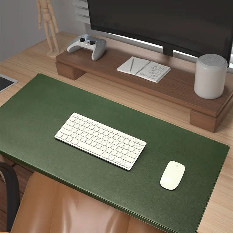 Durable PU leather desk mat with ergonomic wrist support. Great office supply for enhanced focus & comfort.
