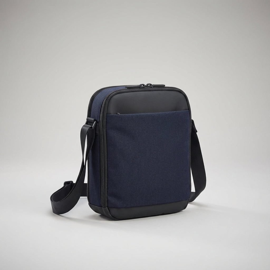 Spacious interior of CarryGuard Messenger Bag with multiple smart organizer pockets for essentials & gadgets.