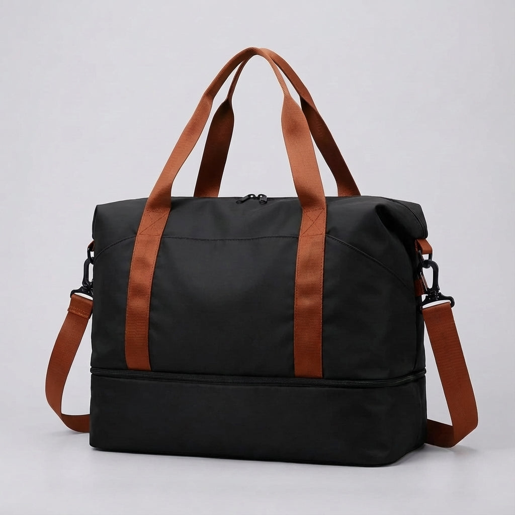 Stay organized with this waterproof expandable travel bag, your perfect lightweight carry-on solution.