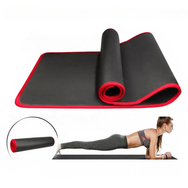 Unisex extra thick anti-slip yoga mat for ultimate comfort & stability during fitness, exercise & workout sessions.