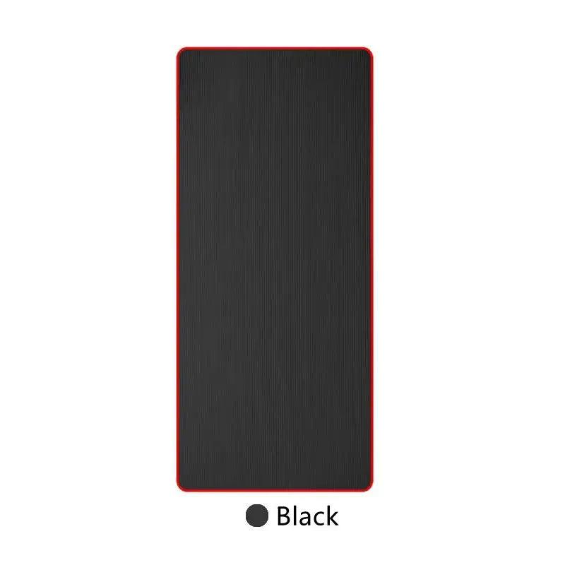 Unrolled blue extra thick yoga mat, showcasing its anti-slip texture, ideal for stability during pilates & stretching.