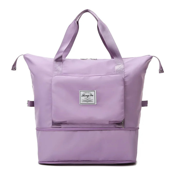 FlexCarry foldable travel duffel, lightweight & durable, great as a carry-on or extra bag for trips.