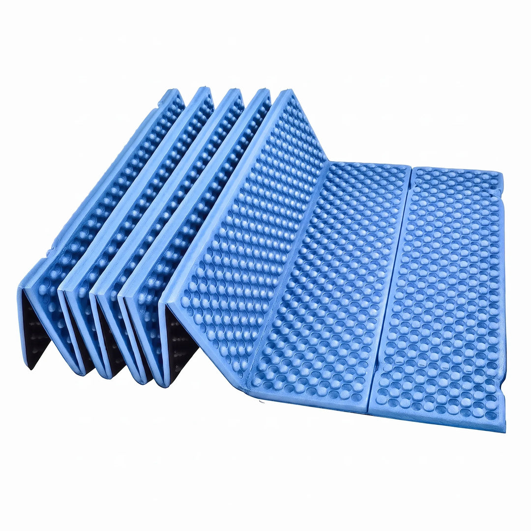 XPE foam foldable sleeping pad provides superior insulation for camping & hiking. Ultralight, durable outdoor mat.