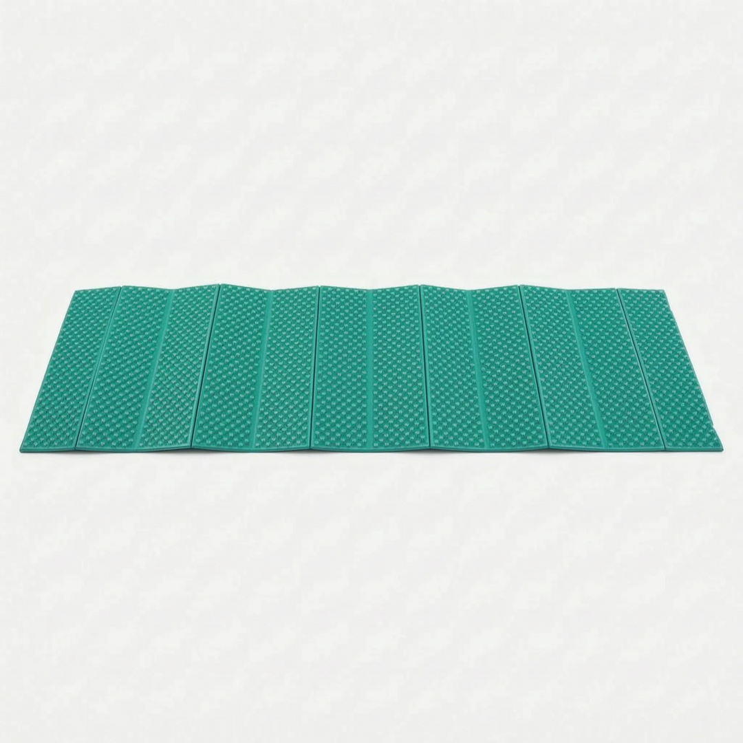 Closed-cell XPE foam camping mat for optimal insulation & comfort on cold ground. Essential outdoor sleeping pad.