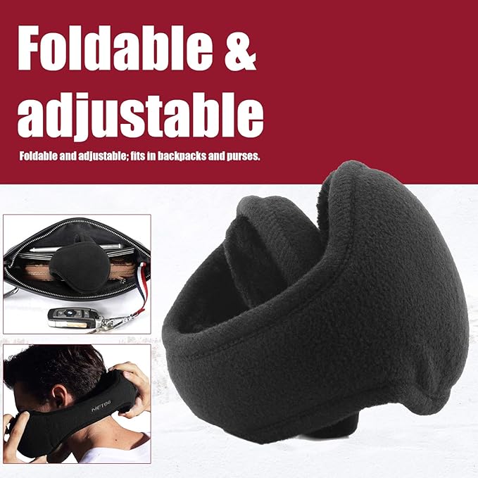 Cozy unisex ear warmers, foldable design ensures warmth on winter travels.