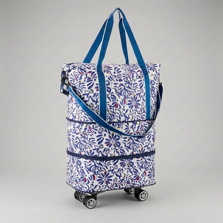 Smart unisex rolling luggage: expandable, foldable, durable, & offers great organization for travelers.