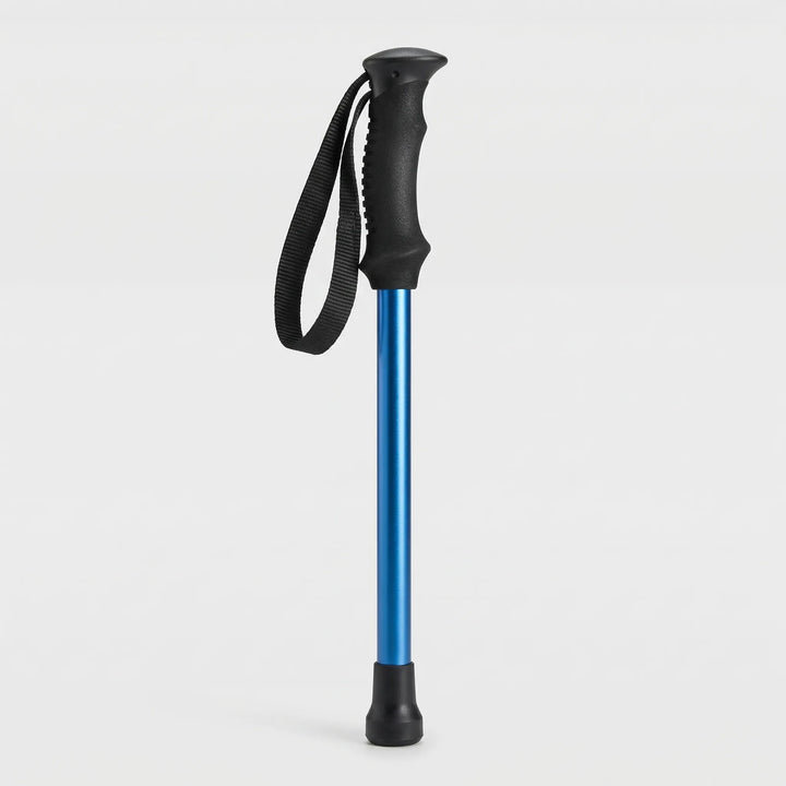 Compact folding 4-section hiking pole, ideal for easy packing & storage during backpacking and camping.