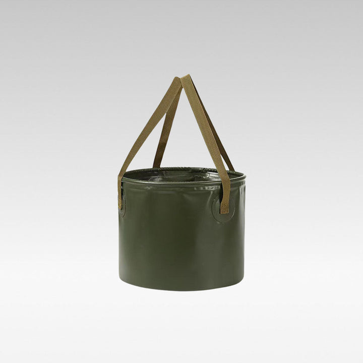 Unisex folding outdoor water bucket, 20L camping storage, portable and leakproof for hiking trips