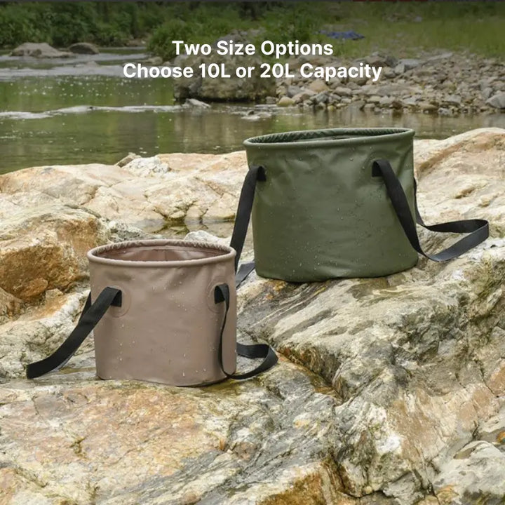 Unisex folding water bucket, strong and leakproof, a must-have for camping storage and outdoor tasks