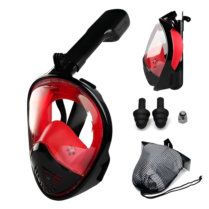 Adult full face snorkel mask, anti-fog and leak-proof, perfect for ocean diving & water sports.