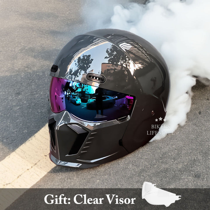 Rider safety first: Full face motorcycle helmet with DOT & ECE approval and superior airflow.