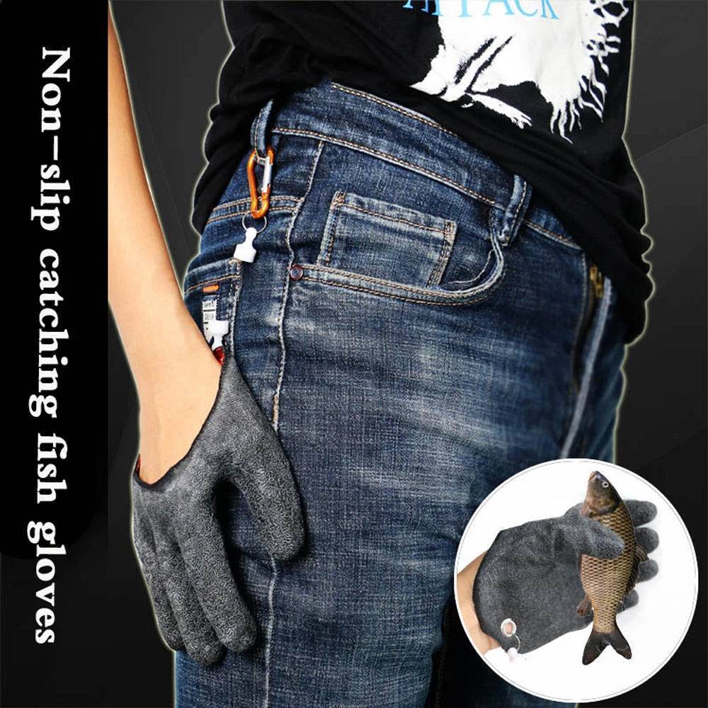 Durable full finger fishing gloves for men and women, featuring magnet and cut resistance