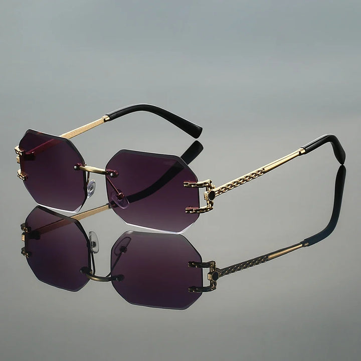 Modern unisex geometric sunglasses. Lightweight design offers UV400 eye protection & a bold fashion statement accessory.