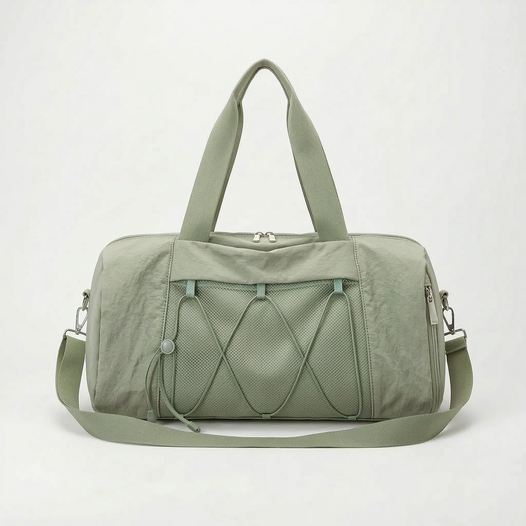 Durable unisex gym bag, designed for workouts and sports, includes a convenient shoe compartment.