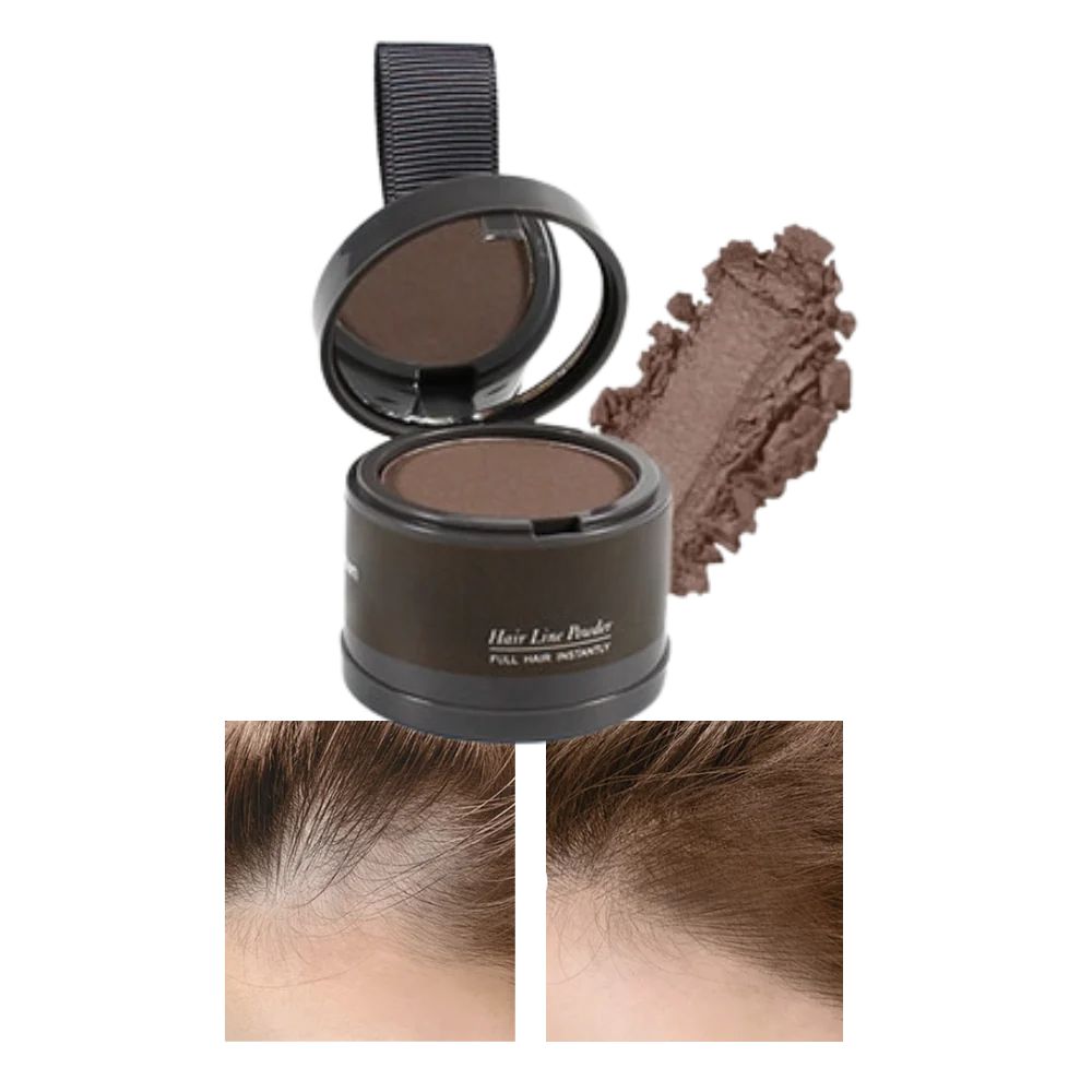 Fuller hair achieved with this instant thinning hair concealer powder.