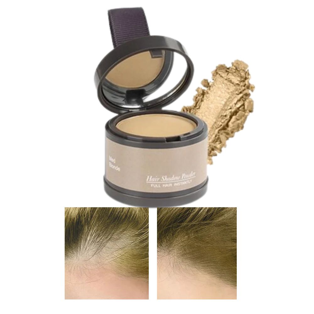 Instant coverage root touch-up powder for grey hair & fuller hairline.