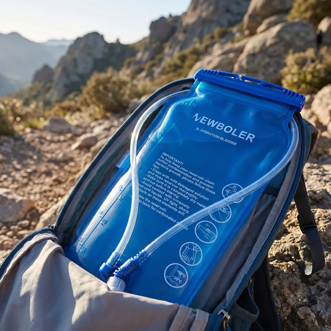 Unisex hands-free hydration bladder for hiking, running, & outdoor sports. BPA-free water reservoir.
