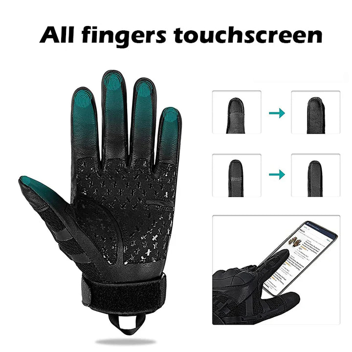 Black hard knuckle tactical gloves engineered for superior protection in demanding outdoor environments