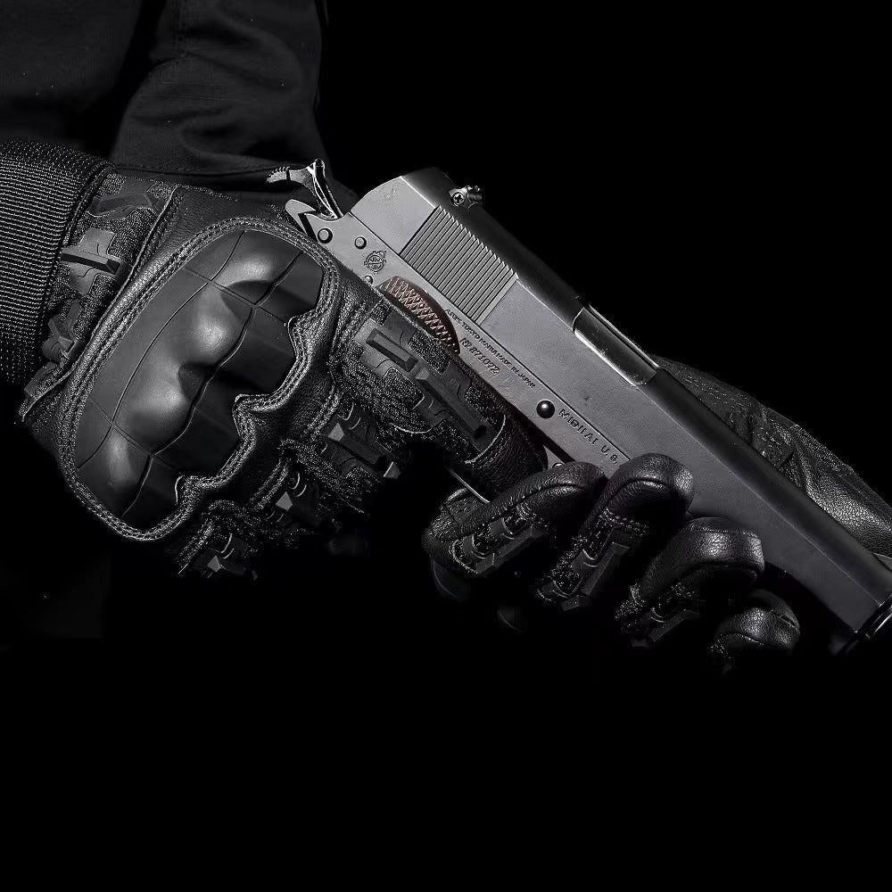 Riding gloves featuring hard knuckles and durable construction, perfect for tactical activities