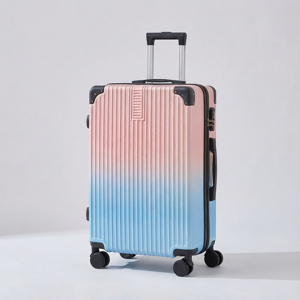 Adventure-ready hardshell suitcase, unique graffiti art print, durable & unisex.