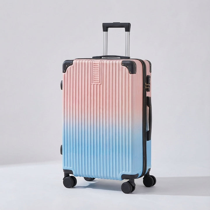 Adventure-ready hardshell suitcase, unique graffiti art print, durable & unisex.