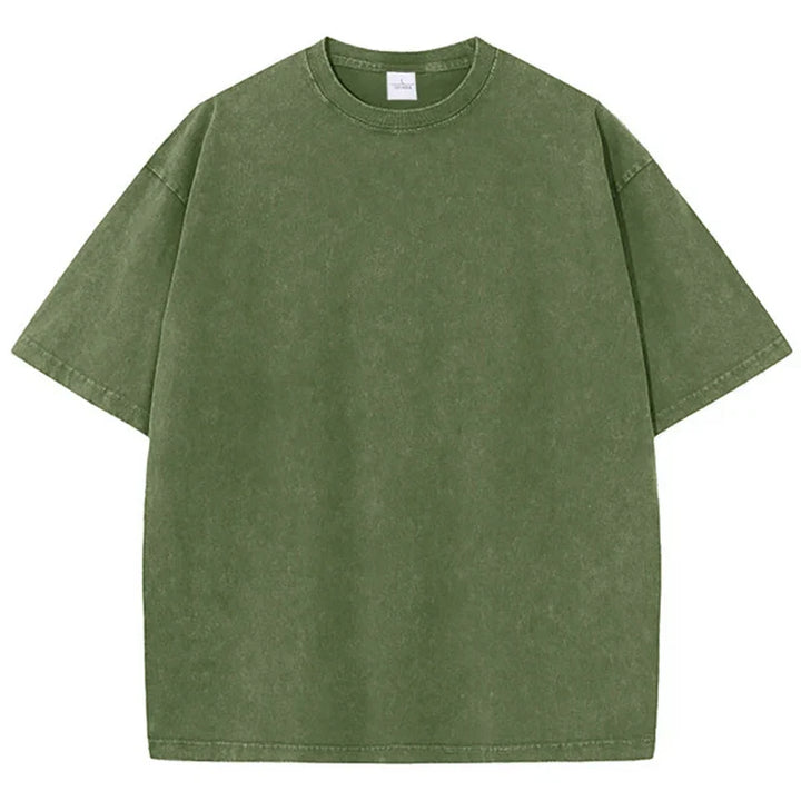 Women's casual retro heavyweight tee, relaxed fit for everyday comfort & vintage look. A stylish boxy shirt.