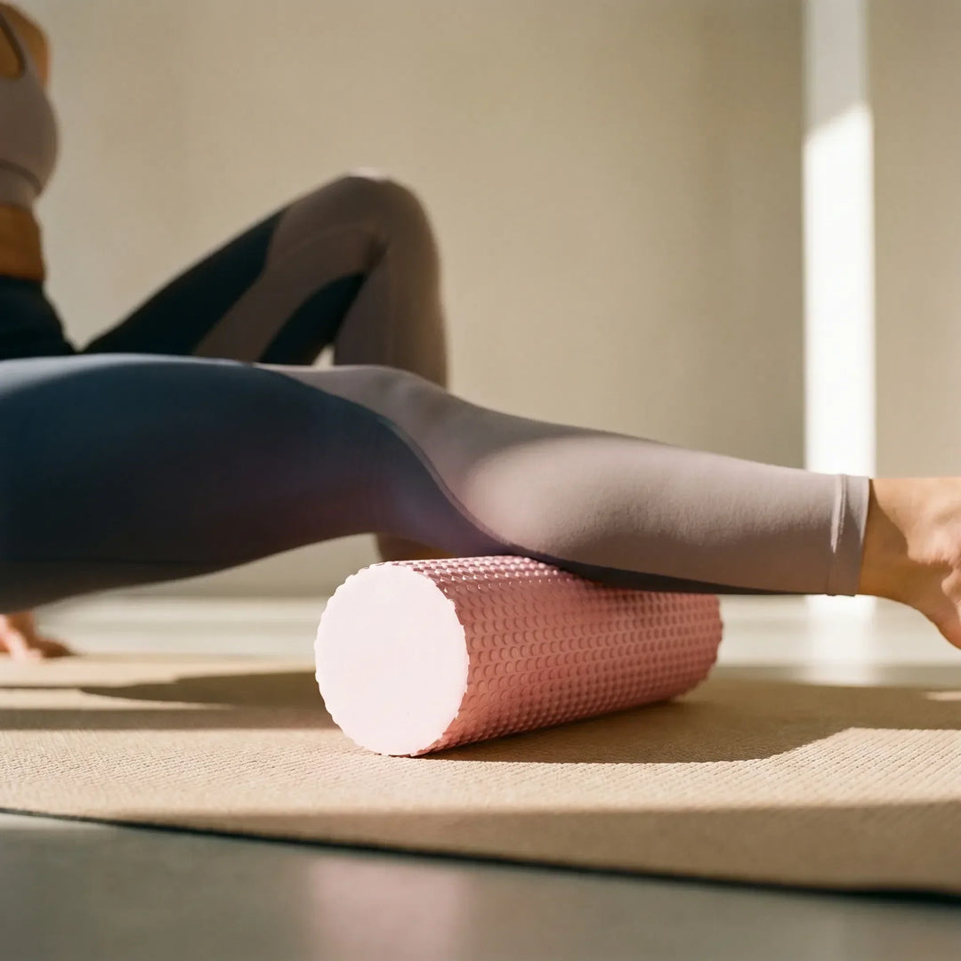Unisex high-density foam roller for deep tissue muscle relief, fitness, exercise, and recovery.